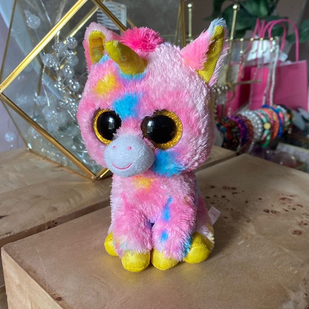Fantasia the Unicorn 6” Beanie Boo No Tags